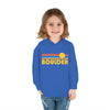 Boulder, Colorado Toddler Hoodie - Retro Sunrise Unisex Boulder Toddler Sweatshirt