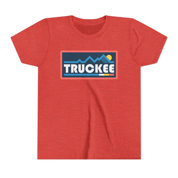 Buy heather-red Truckee, California Youth Graphic Tee - Kids Truckee T Shirt
