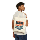 Vail, Colorado Cotton Canvas Tote Bag - 15" x 16"-4