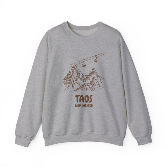 Taos, New Mexico Mountain Gondola Sweatshirt, Travel Graphic