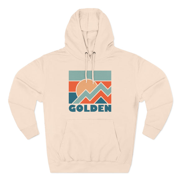 Golden, Colorado Hoodie - Retro Mountain Unisex Sweatshirt