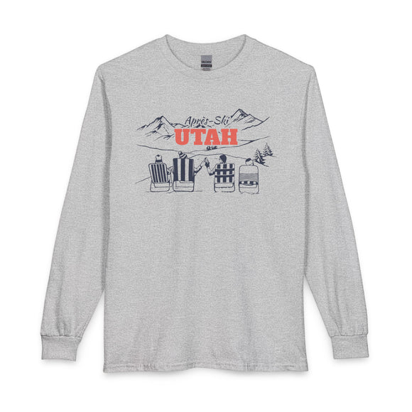 Utah Après-ski Long Sleeve Shirt - Mountain Retro Skiing