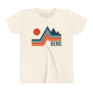 Buy natural Bend, Oregon Youth Shirt - Retro Mountain Bend Kid's T-Shirt