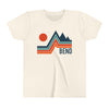 Bend, Oregon Youth Shirt - Retro Mountain Bend Kid's T-Shirt