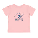 Wyoming Toddler Graphic Tee Vintage Ski - Kids Wyoming T-Shirt-4
