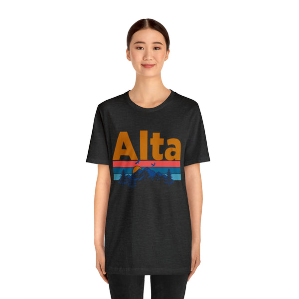 Alta, Utah Shirt - Mountain Sunset Unisex Alta T-Shirt
