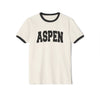 Aspen, Colorado Cotton Ringer Graphic Tee - Unisex Aspen T Shirt, Vintage Style Tee, Men's/Women's Tee