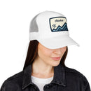Alaska Retro Mountain Foam Trucker Hat — Vintage Snowflake-17