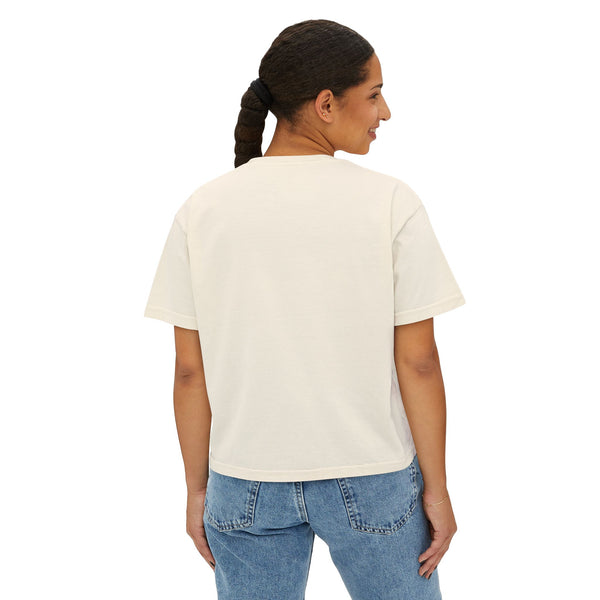 Women's Wyoming Boxy Graphic Tee - Slightly Cropped