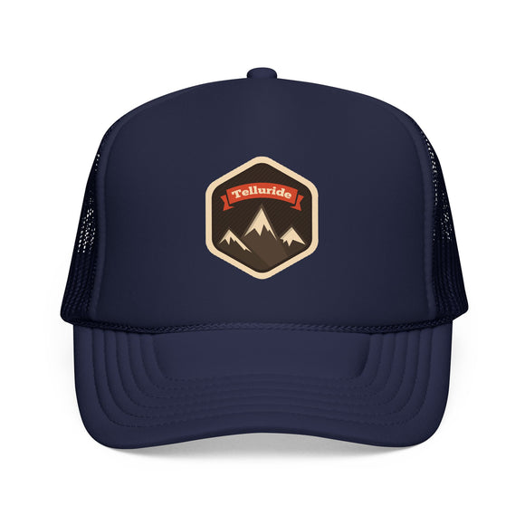 Telluride, Colorado Trucker Hat - Telluride Foam Mountain Cap
