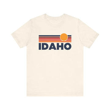 Buy natural Idaho T-Shirt Retro Sun Ombre Unisex Tee, Vintage Idaho Tee, Mountain Sun Tee, Idaho Souvenir Shirt