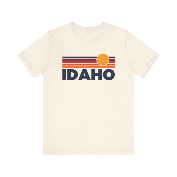Idaho T-Shirt Retro Sun Ombre Unisex Tee, Vintage Idaho Tee, Mountain Sun Tee, Idaho Souvenir Shirt