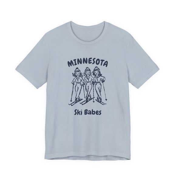 Minnesota Ski Babes T‑Shirt — Retro Skiing Graphic Tee