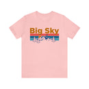 Big Sky, Montana Shirt - Mountain Sunset Unisex Big Sky T-Shirt-8