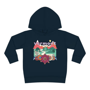 Vermont Toddler Hoodie - Boho Mountain Unisex Vermont Toddler Sweatshirt - 0
