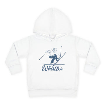 Whistler, Canada Toddler Hoodie - Unisex Whistler Vintage Skiing Sweatshirt