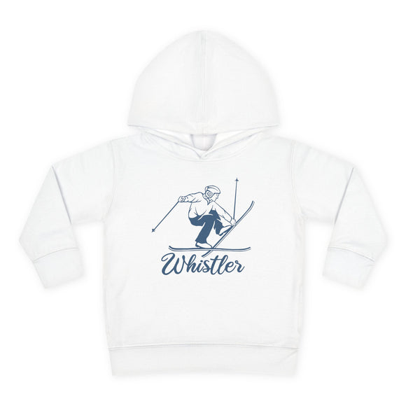 Whistler, Canada Toddler Hoodie - Unisex Whistler Vintage Skiing Sweatshirt