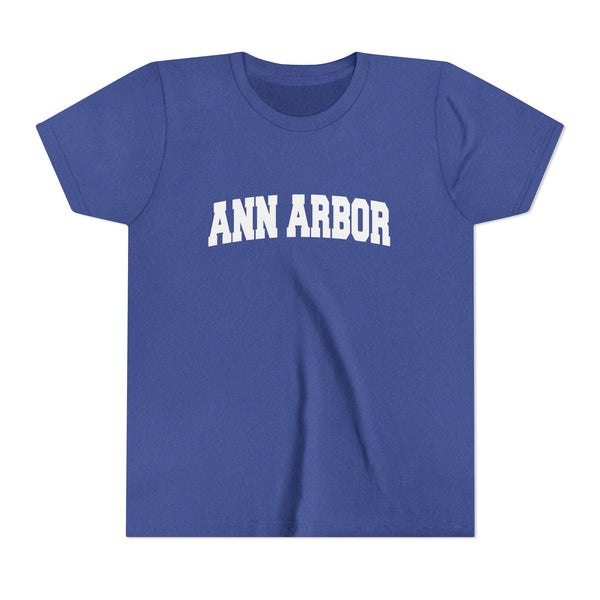 Ann Arbor, Michigan Youth Graphic Tee - Kids Ann Arbor T Shirt