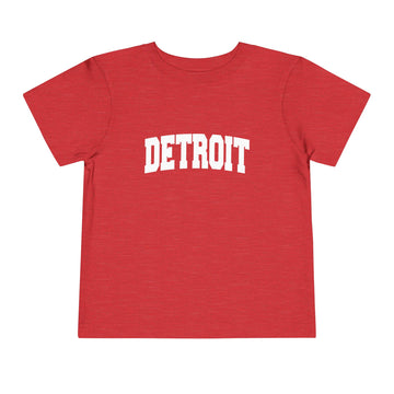 Buy heather-red Detroit, Michigan Toddler Graphic Tee - Kids Detroit Vacation T-Shirt