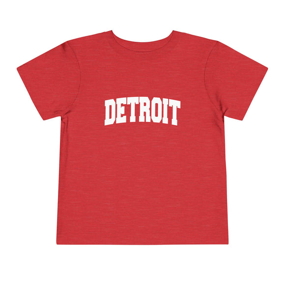 Detroit, Michigan Toddler Graphic Tee - Kids Detroit Vacation T-Shirt