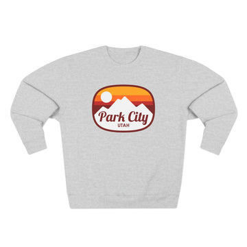 Buy heather-grey Premium Park City, Utah Sweatshirt - Retro Unisex Sweatshirt