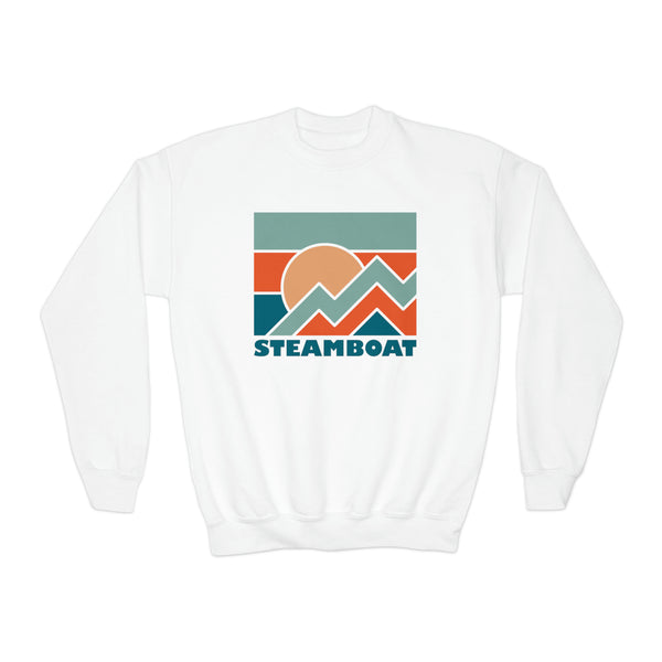 Steamboat, Colorado Youth Sweatshirt - Unisex Kid's Steamboat Crewneck Sweatshirt