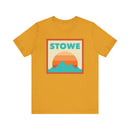 Retro Stowe, Vermont T-Shirt, Mountain Sun Tee, Unisex Graphic Shirt, Vintage Stowe, Vermont Top, Outdoor Adventure Clothing-6