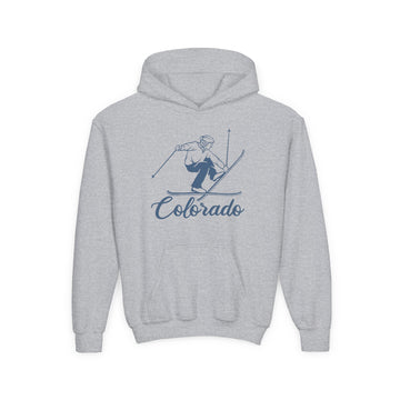 Colorado Youth Hoodie - Snow Ski Kids Colorado Hooded Sweatshirt - 0