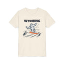 Wyoming Yeti Snowboard Youth Tee - Kids Skiing Shirt-1