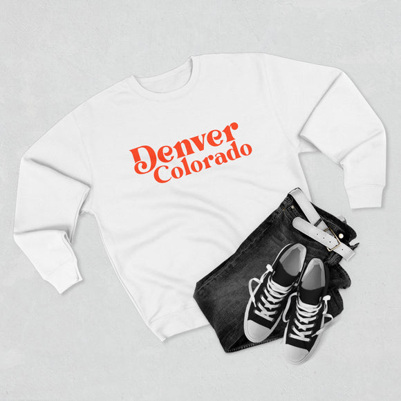 Denver Colorado Crewneck Sweatshirt — Retro Script City Pride