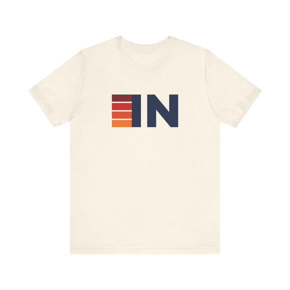 Indiana Retro Stripes T-Shirt | Indiana State Tee