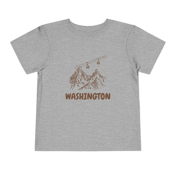 Buy athletic-heather Washington Toddler T-Shirt — Vintage Gondola Ski Mountain Tee