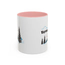 Vermont Retro Snow Skiing Mountain 11 oz Mug, Ski Lodge Decor Coffee Cup, Mountain Gondola Lover Gift, Retro Skiing Mug-3