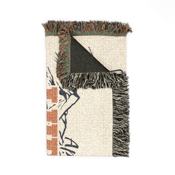 Ludlow, Vermont Ski Town Throw Blanket | Mountain Woven Blanket - 0