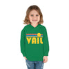 Vail, Colorado Toddler Hoodie - Retro Sunrise Unisex Vail Toddler Sweatshirt