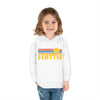 Seattle, Washington Toddler Hoodie - Retro Sunrise Unisex Seattle Toddler Sweatshirt