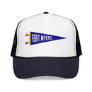 Fort Myers, Florida Pennant Trucker Hat — Retro Flag Foam Cap-4