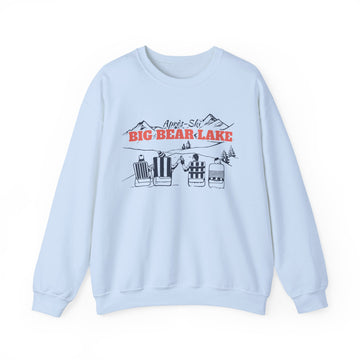 Buy light-blue Big Bear Lake, California Sweatshirt Après-Ski Crewneck - Mountain Ski Lodge Design