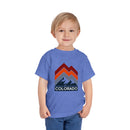 Colorado Toddler T-Shirt - Retro Palm Tree Unisex Toddler Colorado Shirt-13