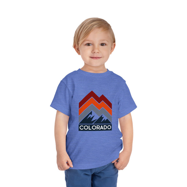 Colorado Toddler T-Shirt - Retro Palm Tree Unisex Toddler Colorado Shirt