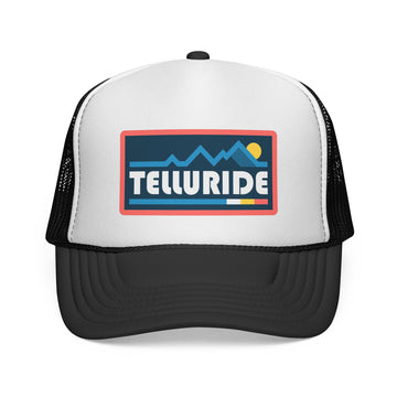 Telluride, Colorado Retro Mountains Trucker Hat - Vintage Style Telluride Cap - 0