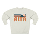 Premium Alta, Utah Retro Mountain Graphic Sweatshirt-1
