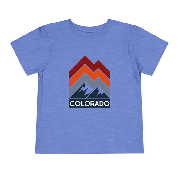 Colorado Toddler T-Shirt - Retro Palm Tree Unisex Toddler Colorado Shirt