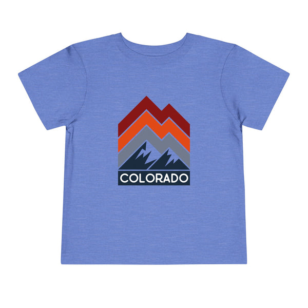 Colorado Toddler T-Shirt - Retro Palm Tree Unisex Toddler Colorado Shirt