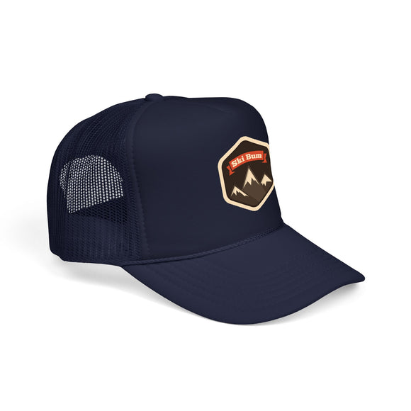 Ski Bum Trucker Hat - Ski Bum Foam Mountain Cap