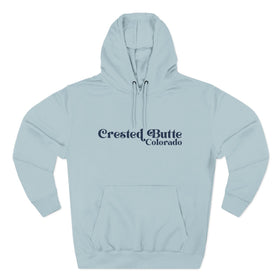 Buy blue-mist Premium Crested Butte, Colorado Hoodie