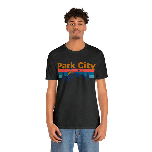 Park City, Utah Shirt - Mountain Sunset Unisex Park City T-Shirt