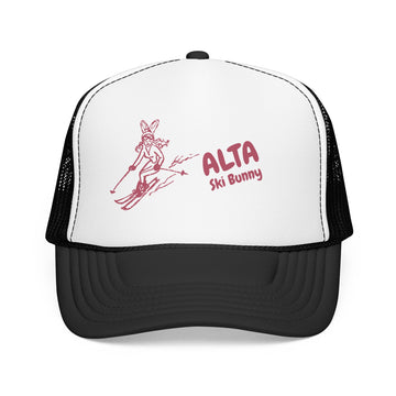 Buy black-white Alta, Utah Ski Bunny Foam Trucker Hat