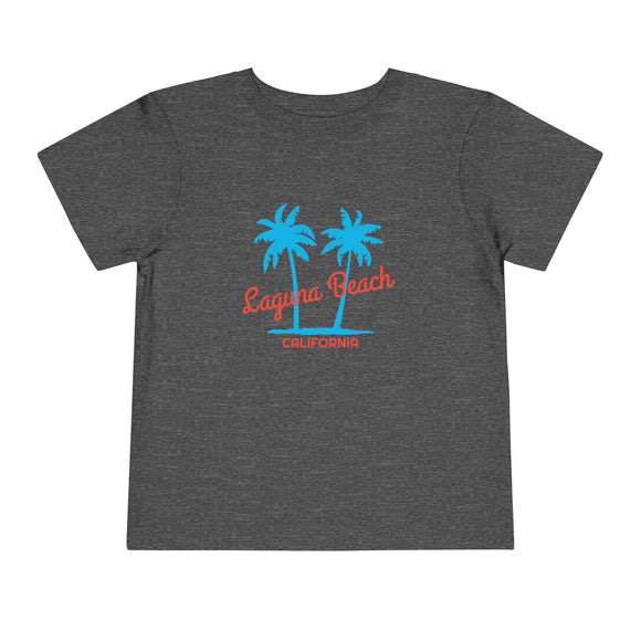 Laguna Beach, California Toddler T-Shirt - Retro Palm Tree Toddler Laguna Beach Shirt