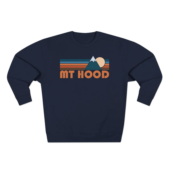 Premium Mount Hood, Oregon Retro Mountain Graphic Sweatshirt